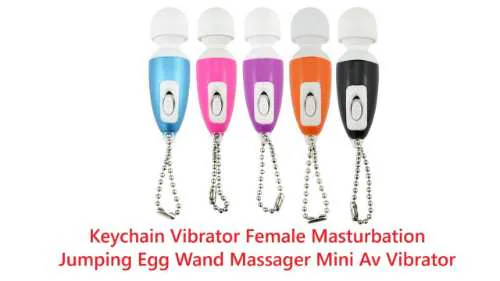 Compact Mini Wand Massager Keychain - Portable Handheld Vibrator